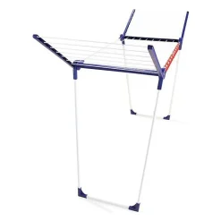 Leifheit 81620 Sechoir sur pied Pegasus 160 Solid Slim, sechoir a linge 16 metres, pliable pour exterieur + interieur