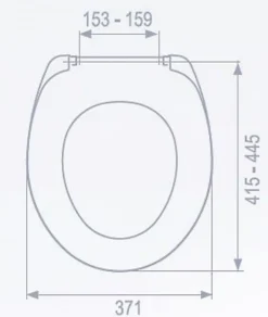 Livea Abattant WC thermoplastique, Blanc (UniversalSeat)
