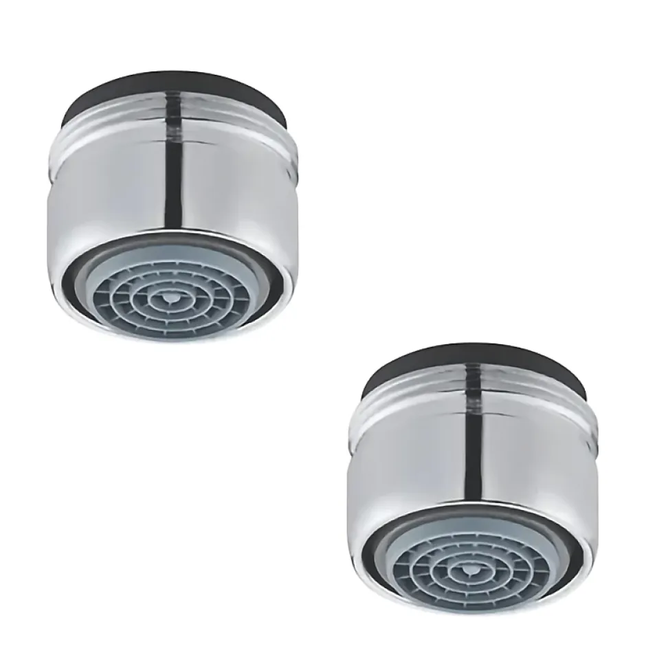 Presto Lot de 2 aérateurs antitartre avec limiteur de débit 3 l/min M 24x1 chromé