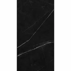 Decoon Lot de 8 Dalles Murales Douche SPC/PVC Décor Marbre Noir satiné - 38,9x77,8cm - 2,42M²