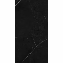 Decoon Lot de 8 Dalles Murales Douche SPC/PVC Décor Marbre Noir satiné - 38,9x77,8cm - 2,42M²
