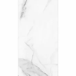 Decoon Lot de 4 Dalles Murales Douche SPC/PVC Décor Marbre Blanc brillant - 59,2x118,4cm - 2,8M²* Panneau Mural De Salle De Bains