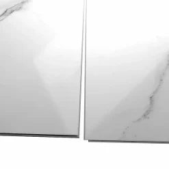 Decoon Lot de 4 Dalles Murales Douche SPC/PVC Décor Marbre Blanc brillant - 59,2x118,4cm - 2,8M²* Panneau Mural De Salle De Bains