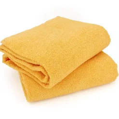Linnea Lot de 2 draps de bain 90x150 cm ALPHA jaune Or