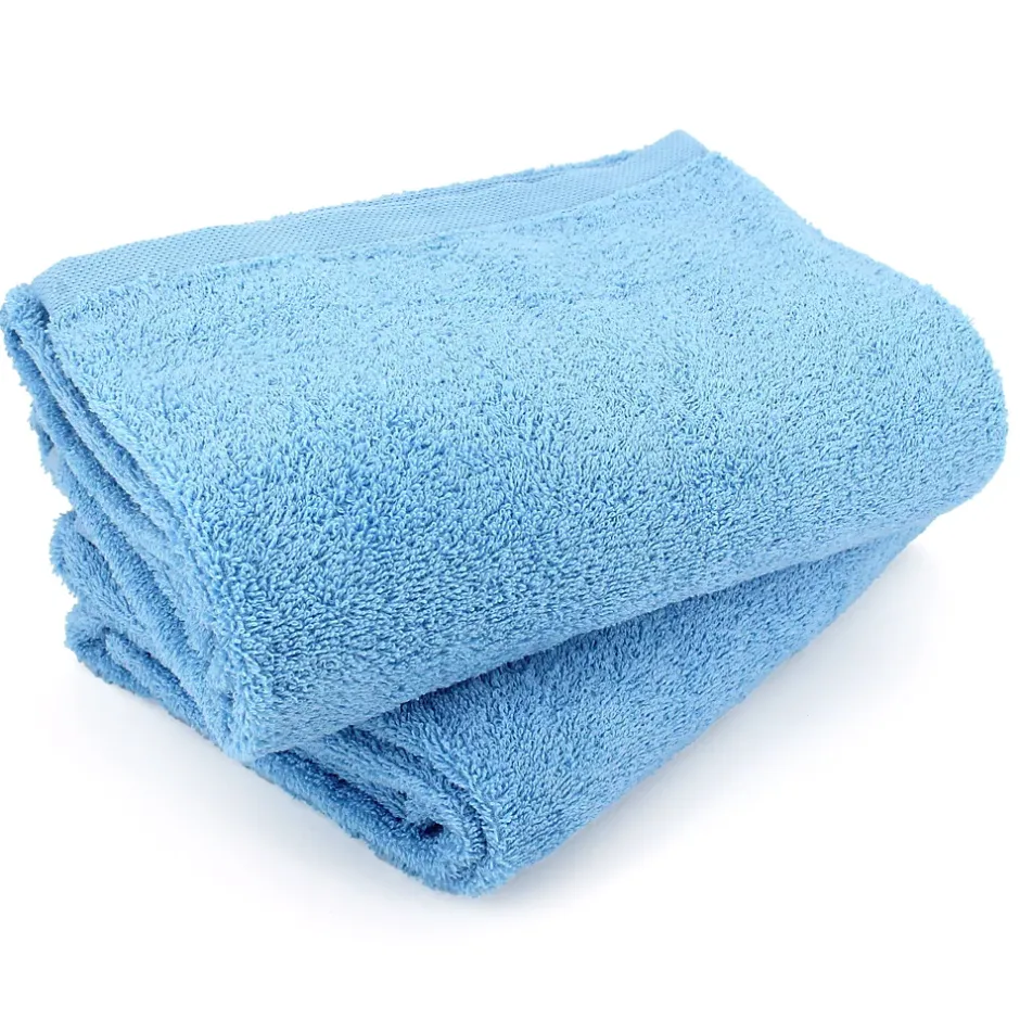 Linnea Lot de 2 draps de bain 90x150 cm ALPHA bleu Ciel