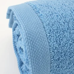 Linnea Lot de 2 draps de bain 90x150 cm ALPHA bleu Ciel