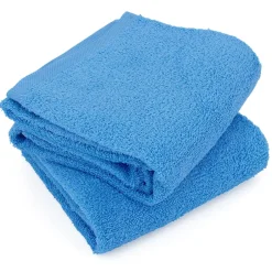 Linnea Lot de 2 draps de douche 70x130 cm ALPHA bleu Turquoise