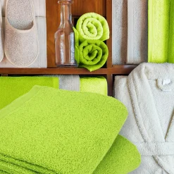 Linnea Lot de 2 draps de douche 70x130 cm ALPHA vert Pistache* Serviette De Bain