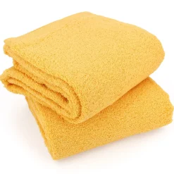 Linnea Lot de 2 draps de douche 70x130 cm ALPHA jaune Or* Serviette De Bain
