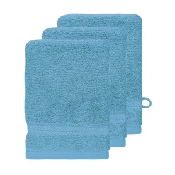 Sensei Maison Lot de 3 gants de toilette 550 g/m² Cobalt 16x22 cm LUXURY* Gant De Toilette