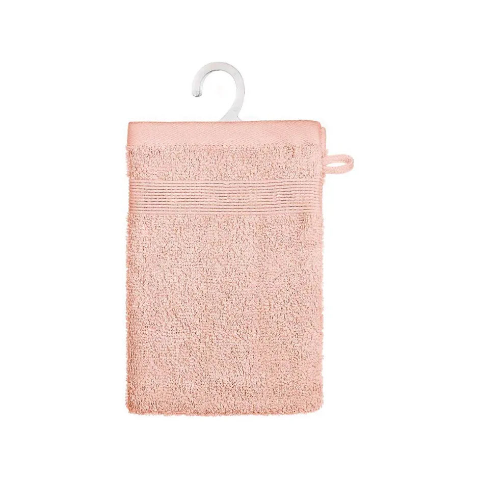 Atmosphera Créateur D'Intérieur Lot de 2 gants de toilette - coton 450 gr/m² - rose 15x21 cm - Atmosphera* Gant De Toilette