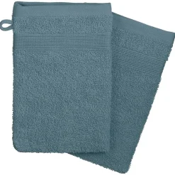 Eden Lot de 2 gants de toilette 15 x 21 cm Couleur moderne orage