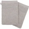 Eden Lot de 2 gants de toilette 15 x 21 cm Couleur moderne taupe