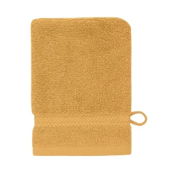 Sensei Maison Lot de 3 gants de toilette 550 g/m² Caramel 16x22 cm LUXURY* Gant De Toilette