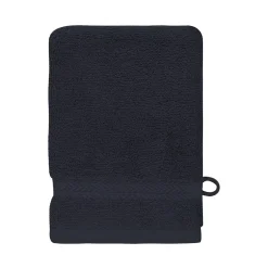 Sensei Maison Lot de 3 gants de toilette 550 g/m² Bleu Nuit 16x22 cm LUXURY* Gant De Toilette