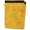 Atmosphera Créateur D'Intérieur Lot de 2 gants de toilette Joia - coton 550 gr/m² - jaune moutarde 15x21 cm - Atmosphera* Gant De Toilette