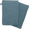 Atmosphera Créateur D'Intérieur Lot de 2 gants de toilette - coton 450 gr/m² - bleu orage 15x21 cm - Atmosphera* Gant De Toilette