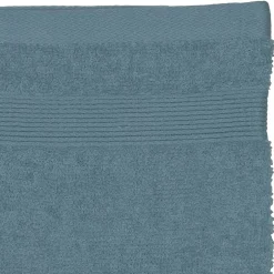 Atmosphera Créateur D'Intérieur Lot de 2 gants de toilette - coton 450 gr/m² - bleu orage 15x21 cm - Atmosphera* Gant De Toilette