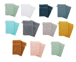 Eden Lot de 2 gants de toilette Couleur moderne* Gant De Toilette