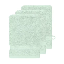 Sensei Maison Lot de 3 gants de toilette 550 g/m² Menthe 16x22 cm LUXURY