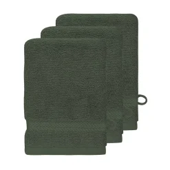 Sensei Maison Lot de 3 gants de toilette 550 g/m² Eucalyptus 16x22 cm LUXURY* Gant De Toilette