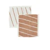 OYOY Living Lot de 2 gants de toilette marron en coton organique h30x30cm