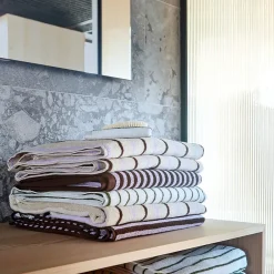OYOY Living Lot de 2 gants de toilette marron en coton organique h30x30cm* Serviette De Toilette