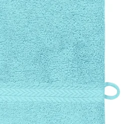 Sensei Maison Lot de 3 gants de toilette 550 g/m² Bleu Turquoise 16x22 cm LUXURY* Gant De Toilette