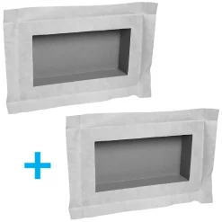 U-tile Lot de 2 niches de douche à carreler - formats intérieurs 40 x 20 cm - 9 cm de profondeur* Niche De Salle De Bains