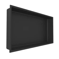 Italbox Lot de 2 Niches de Douche Noir Satiné - 30x30 cm et 30x60 cm - Rangement Mural Salle de Bain - NOOK* Niche De Salle De Bains