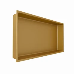 Italbox Lot de 2 Niches de Douche Or Satiné - 30x30 cm et 30x60 cm - Rangement Mural Salle de Bain - NOOK