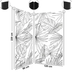 99Deco Lot de 2 panneaux de douche en aluminium (90x220 & 120x220 cm) + profilés noir - Lamnar - Noir* Panneau Mural De Salle De Bains