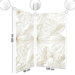 99Deco Lot de 2 panneaux de douche en aluminium (90x220 & 120x220 cm) + profilés blanc - Lamnar Kola* Panneau Mural De Salle De Bains