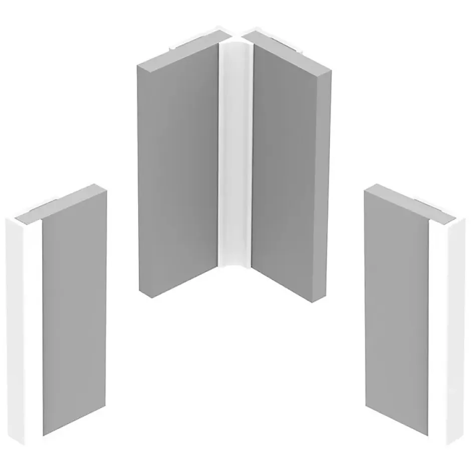 99Deco Lot de 2 panneaux de douche en PVC (90x220 & 120x220 cm) + profilés blanc - Vegetalist - Marron* Panneau Mural De Salle De Bains