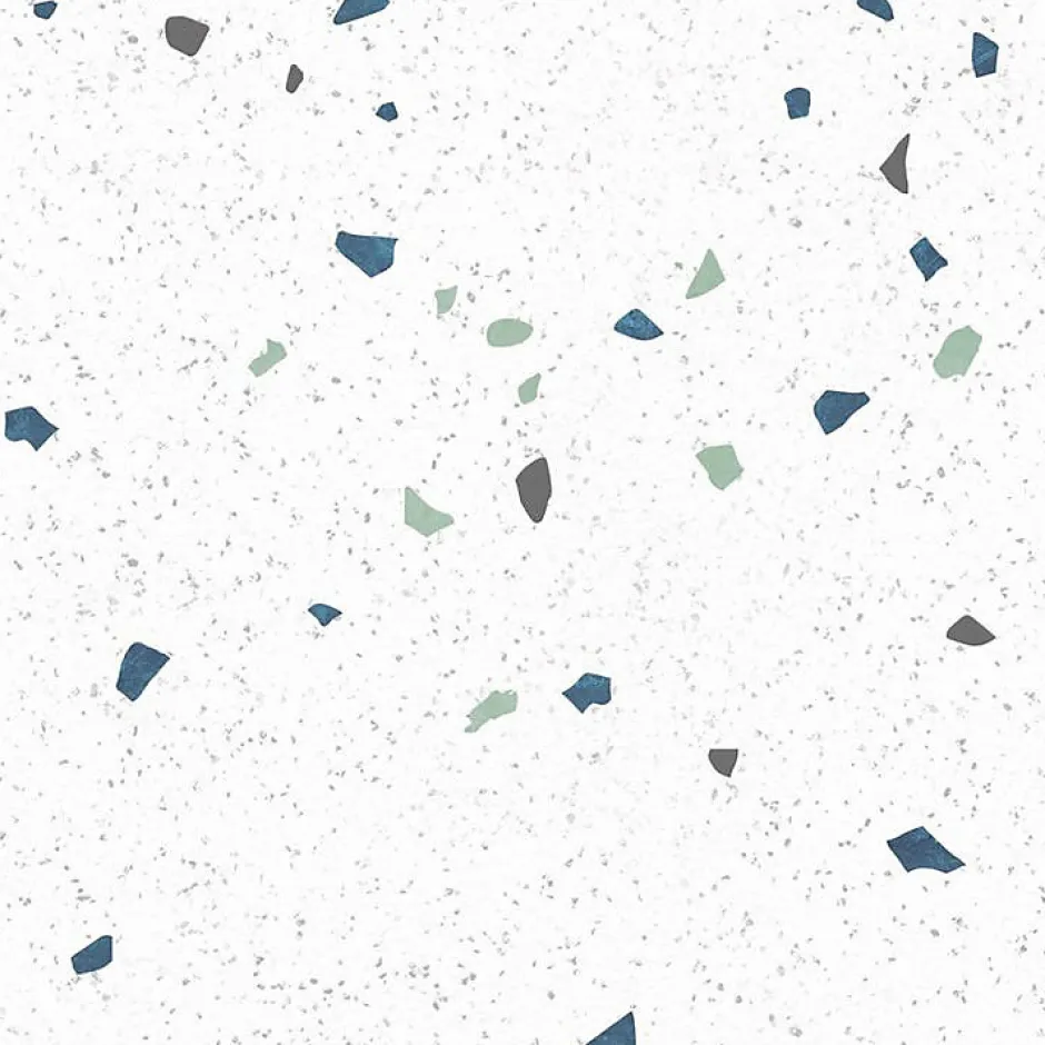 99Deco Lot de 2 panneaux de douche en aluminium (90x220 & 120x220 cm) + profilés blanc - Terrazzo Mineral - Multicolore* Panneau Mural De Salle De Bains