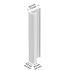 99Deco Lot de 2 panneaux de douche en aluminium (90x220 & 120x220 cm) + profilés blanc - Vegetalist - Marron