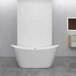 AICA Sanitaire Lot de 2 panneaux muraux de douche Blanc en aluminium avec 1 profilés, L40xL80xH210 cm ,protection murale, antimoisissure* Panneau Mural De Salle De Bains