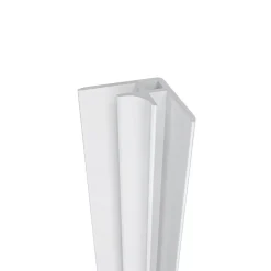 AICA Sanitaire Lot de 2 panneaux muraux de douche effet blanc marbre mural aluminium avec 3 profiles - L.80 x L.120 x H.210 cm-facile à nettoyer