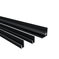 AICA Sanitaire Lot de 2 panneaux muraux de douche gris mural aluminium avec 3 profiles - L.90 x L.90 x H.210 cm - facile à nettoyer* Panneau Mural De Salle De Bains