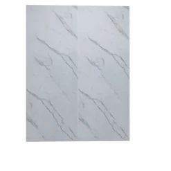 AICA Sanitaire Lot de 2 panneaux muraux de douche effet Marbre en Aluminium avec 1 profilés,L120xL120xH210cm ,Protection murale,Antimoisissure