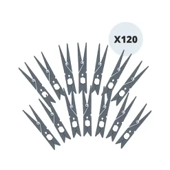 MSV Lot de 120 pinces à linge incassables grises* Etendoir À Linge