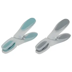 5Five Lot de 24 pinces à linge en plastique Rubber -