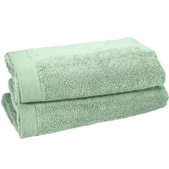 Sensei Maison Lot de 2 serviettes de toilette 500 g/m² Menthe 50x90 cm STUDIO