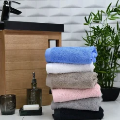 Sensei Maison Lot de 2 serviettes de toilette 500 g/m² Menthe 50x90 cm STUDIO
