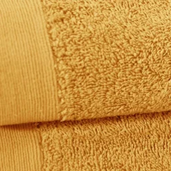 Sensei Maison Lot de 2 serviettes de toilette 500 g/m² Caramel 50x90 cm STUDIO