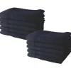 Todays Tools Lot de 10 serviettes de Toilette TODAY 50x90 cm 100% Coton - Navy
