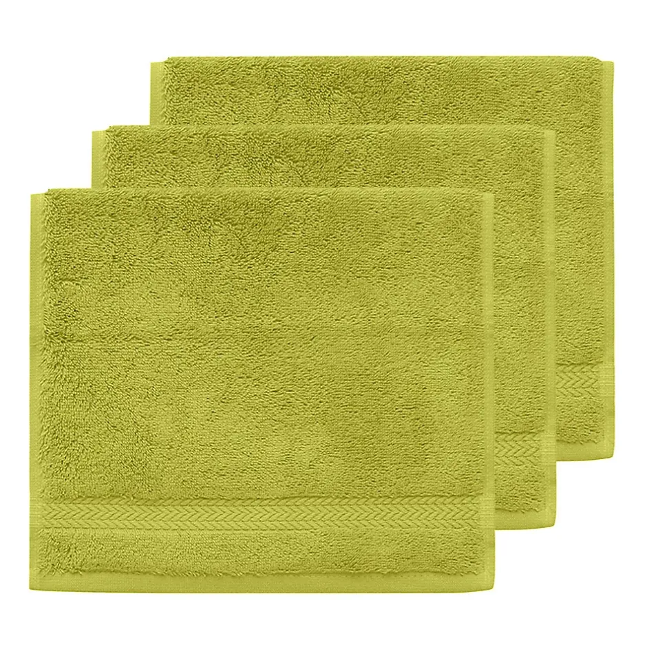 Sensei Maison Lot de 3 serviettes invité 550 g/m² Citronelle 30x50 cm LUXURY* Serviette De Toilette