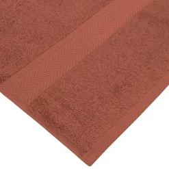 Sensei Maison Lot de 3 serviettes invité 550 g/m² Terracota 30x50 cm LUXURY