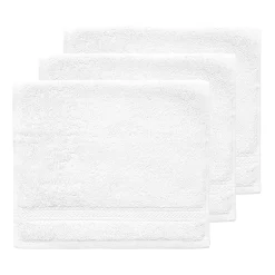 Sensei Maison Lot de 3 serviettes invité 550 g/m² Blanc 30x50 cm LUXURY* Serviette De Toilette