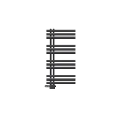 Luxebath Radiateur Design Iron EM 500x1000 mm Anthracite Raccord Central au Bas* Sèche-Serviettes Mixte